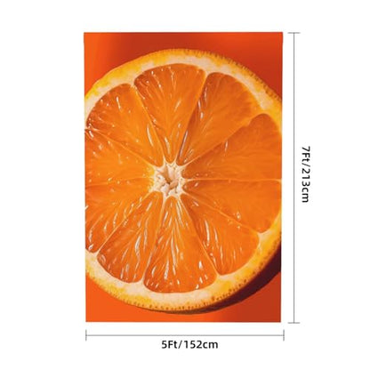 Orange Slice Backdrop Background for Photography 5x7ft Photobooth Professional Photo Backdrop Curtains Video Photography Studio Photo Backgrounds Banner Booth Background Screen Parties - color: Orange Slice