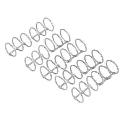 3 Ring Metal Loose Leaf Binders Stainless Steel Book Rings Photo Album Binding Spines for Notebook Travel Diary 10Pcs (25mm) - size: 25mm