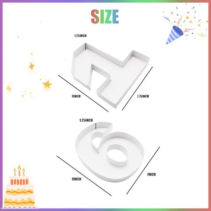 Charcuterie Cardboard Number Fillable Shaped Treat Decorative Box Anniversary Birthday Table Centerpiece (16 Style, 9inch) - size: 9inch, style: 16 Style