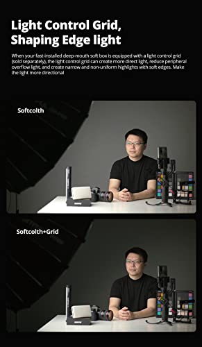 AMBITFUL QD-P70 27.55inch / 70CM Quick Release Parabolic Depth Bowens Softbox + Honeycomb Grid for Bowens Mount Studio Flash (AMBITFUL QD-P70+ Honeycomb Grid) - size: QD-P70- 70cm