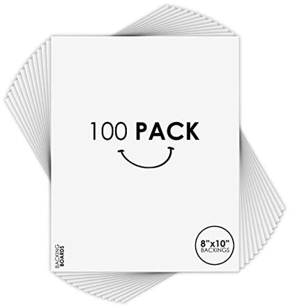 Golden State Art, 8x10 Backing Board Only, 4-Ply Thick 100 Single Backer Boards for Frame, Photo, Print - color: 100 Pack, size: 8x10