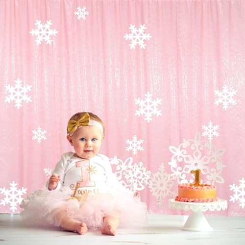 ShinyBeauty 5x7FT Pink Sequin Photobooth Backdrop | Sparkle Wedding & Birthday Background | Elegant Shimmer Wall for Stage & Events - color: Pink, size: 5FTx7FT