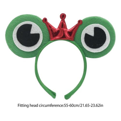 Crowns Hairbands For Photo Studio Halloween Eye-catching Props For Easter Adorkable Party Daily Wear - color: A Dark Green Frog Ye Cy
