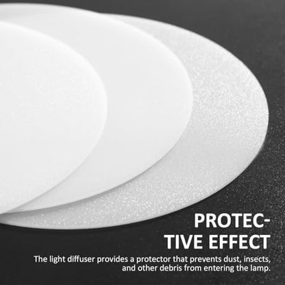 Hemobllo Ceiling Light Diffuser Covers - 6 Pcs 5 Inch Anti-Glare LED Downlight Diffuser Plastic Spotlight Diffuser Covers DIY Lighting Accessories for Ceiling Light LED Downlight Spotlight