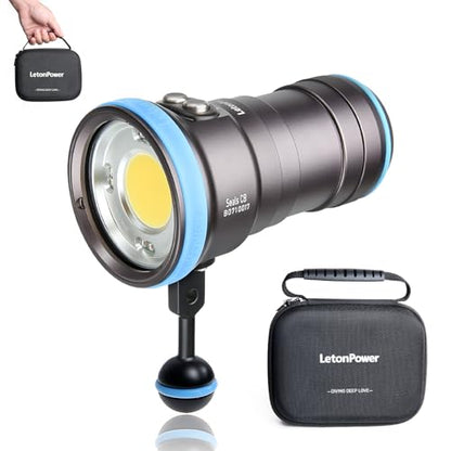 Seal CB 4000 Lumen Dive Light for Underwater Photography, 100m Underwater Video Light 94 CRI with 120 Degree Wide Beam Angle Scuba Flashlight for Professional Dive Photography Fill Light - size: Seal CB