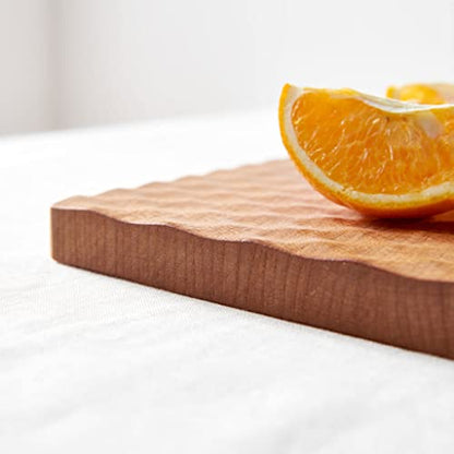 Wooden Cutting Board with Handle - Versatile Chopping Board, Ideal for Daily Cooking, Pizza Preparation, and Serving - Durable Kitchen Essential