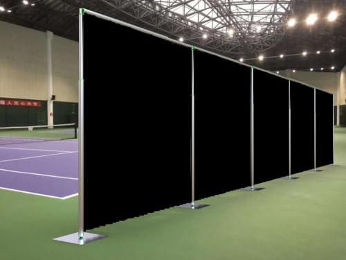 Adjustable Heavy Duty Portable 10FT X 50FT Pipe and Drape Backdrop Kit (Black Drape) Quick Set Up Without Tools for Wedding&Party&Event&Photography&Show&Display (10FT X 50FT & Black Drape) - size: 10FT x 50FT & Black Drape