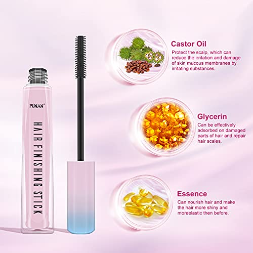 FUNAN Hair Finishing Stick, Flyaway Feel Stick Hair, Small Broken Hairs Finishing Cream, Non-Greasy and Non-Sticky （pack of 1） - size: 15 Fl Oz (Pack of 1)