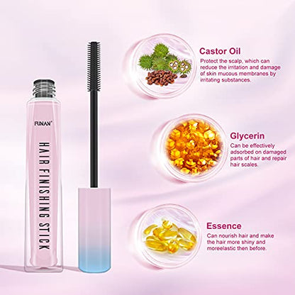 FUNAN Hair Finishing Stick, Flyaway Feel Stick Hair, Small Broken Hairs Finishing Cream, Non-Greasy and Non-Sticky （pack of 1） - size: 15 Fl Oz (Pack of 1)