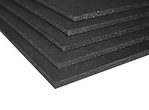 Mat Board Center Premium Black Foam Core Board - 18x24 Inches, 3/16" Thick - 10 Pack, Acid-Free - Ideal for Mounting, Crafts, Art, and Presentations - color: Black, size: 18x24