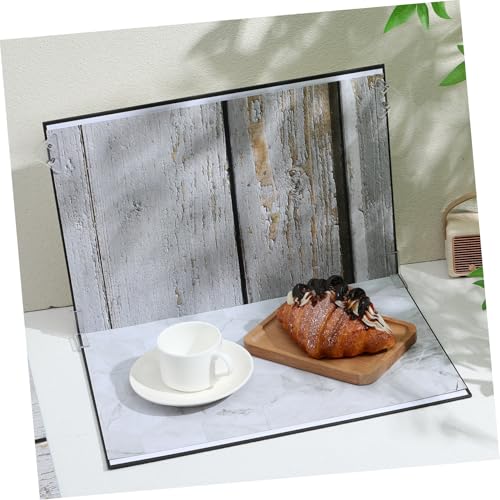 TEHAUX Photo Backdrop Boards Set 15pcs Marble Cement Wood Patterns Photography Background Kit for Product Photography, Food Jewelry Flat Lay Props with Carry Bag and Clips