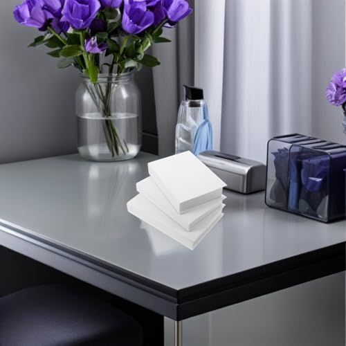 Generic 6pcs Faux Book Set for Decor Stackable White Blank Books - Modern Farmhouse Shelf Styling Model - Aesthetic Coffee Table Mantel Display Props