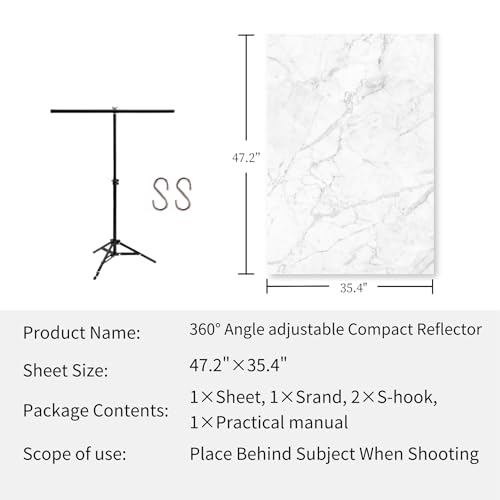 Pino Studio Photography Background Sheet - White (with Stand) - color: White (with stand)