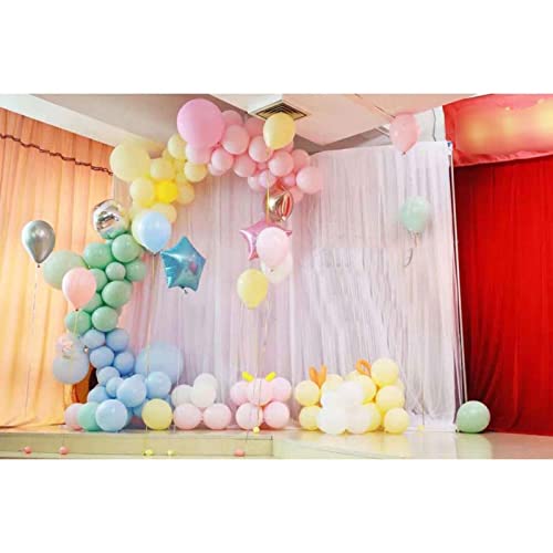 20ft x 10ft Backdrop Stand Pipe Kit Heavy Duty Wedding Backdrop Stand with Weighted Stainless Bases for Backdrop Frame Wedding Backdrop Ceremony Backdrop Show Display