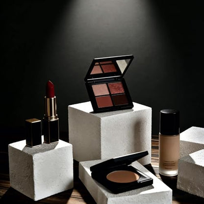 Product Photography Props Waterproof Non-dusting Geometric Cube Photo Backdrop for Jewelry Cosmetics Fragrance 6 PCS White