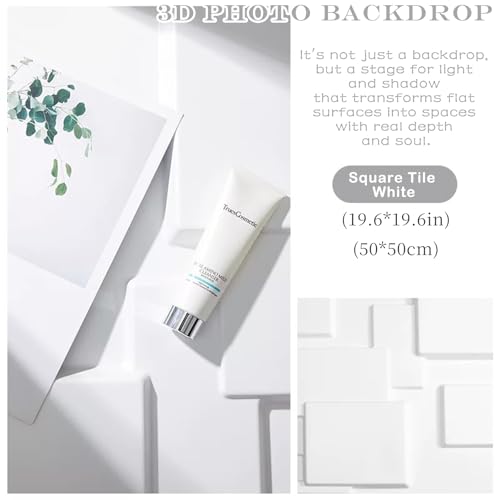 Large Photo Backdrop Board: 5PCS 8Patterns Product Photography Props for Food Jewelry, 3D Stereoscopic Background Table Top Small Shooting Kit (XL Size 24x24in)