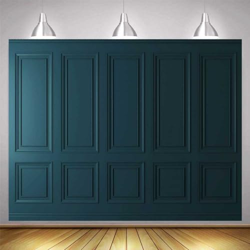 10x10 FT Empty Room Backdrops for Photography Blue Minimalist Simple Interior Wall Classic Vintage Elegant European Photography Wedding Background Studio Props BJXZJEM180 - size: 10x10ft