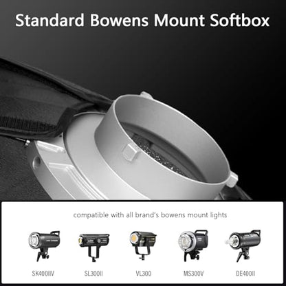 2Pack 30x120cm Strip Softbox Quick Release, UL 11.8"x47" Honeycomb Grid Soft Box Bowens Mount with Diffusers/Diffuser Plate for Portrait Photgraphy Studio Monolight Video Light, Streaming - size: 2 Pack Ul-30x120cm