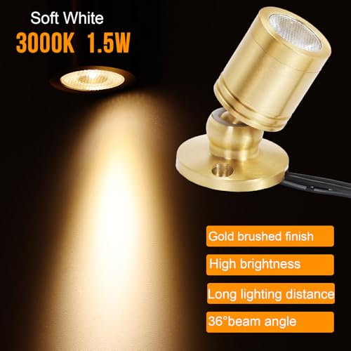 LED Spot Light Indoor Picture Lights Art Lights Accent Lights Little Spotlight for Painting Picture Plants Jewelry Showcase Model Display Shelves UnderCabinet (Soft White, 3-Pack) - color: Soft White, size: 3-Pack