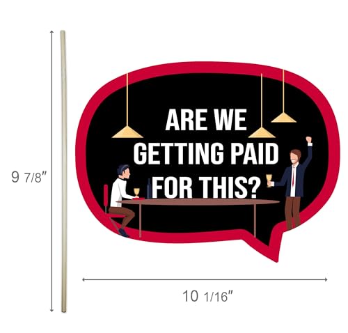 Office Party Photo Booth Props Set – Fun Work Celebration Decorations for Corporate Events, Team Parties, and Office Gatherings (12)
