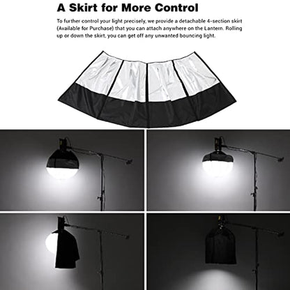 Godox CS-65D 65cm Lantern Softbox Soft Light Modifier w/Reflective Shading Skirt+Carry Bag, Quick-Setup Softbox Diffuser, Compatible with Godox Bowens Mount Studio Flash LED Video Light - size: 65cm|25.59 Inch