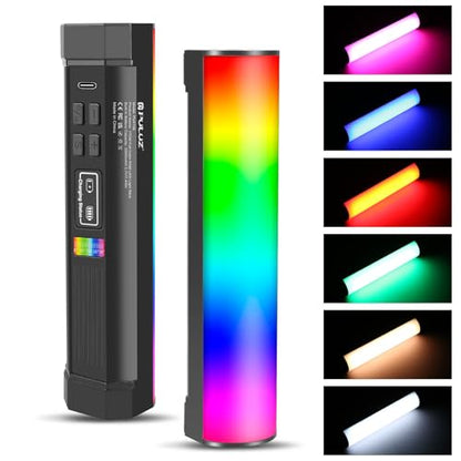 PULUZ Photography Lighting, 360° Magnetic Handheld Light Wand with 2000mAh Rechargeable Battery, 2500-9000K Dimmable Tube Light for Camera, Studio Photography, TikTok, YouTube, Vlog (17cm/6.7 in) - size: 6.7 inches
