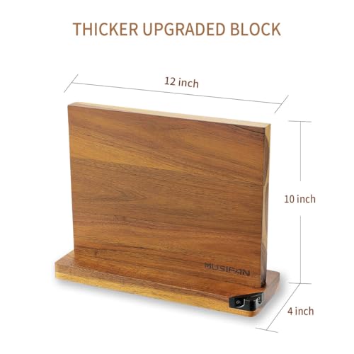 Magnetic Knife Block - Magnetic Knife Holder - Magnetic Knife Stand- Cutlery Display Stand and Storage Rack（sharpener) - style: Magnetic Knife Block ( sharpener )