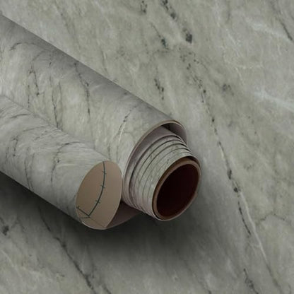 Very Berry Sticker Marble Contact Paper (Gray Matte, 24" x 78", 2 Pack) Premium Peel and Stick Wallpaper for Countertop, Bathroom Vanities & Cabinets, Renter Friendly, Waterproof Vinyl - color: Gray Matte, size: 24" x 78" (2-pack)