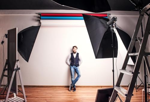 White Vinyl Photography Backdrop - 8ft(w) x 10ft(h) - Professional-Quality, Matte Studio Background