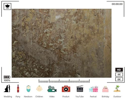 Trykid 10x6.5ft Rustic Concrete Grunge Texture Backdrop Distressed Surface Photography Background Home Wall Gathering Party Decoration Tapestry Photo Booth Prop Fabric - size: 10x6.5ft