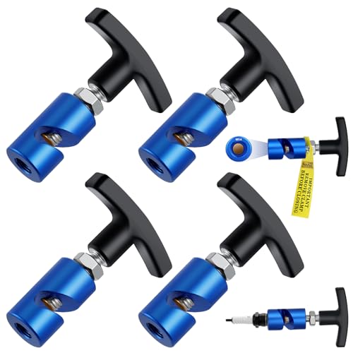 4 PCS Car Hood Prop Struts Clamp, Hood Strut Clamp,Universal Car Lift Support Retaining Clip, Hood Lift Support Clip for Car, Automotive Tools for Tailgate Hatch Car Trunk (Blue) - color: Blue, size: M12
