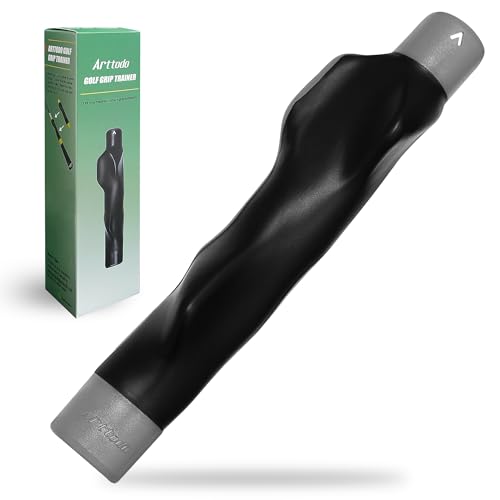 Golf Grip Trainer, Right or Left Handed Golf Training Aid for All Levels of Golfers - Fix Hand Position & Grasp, Master Correct Grip Posture, Golf Accessories - color: Gray-1 Pack, size: Right Hand