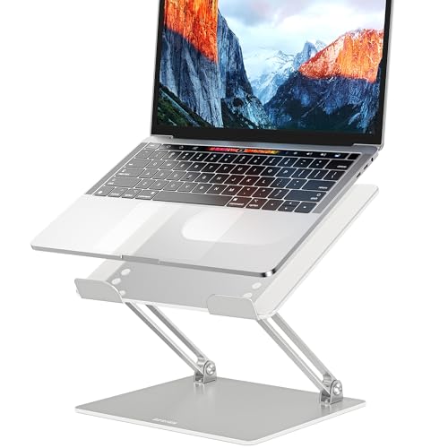 BESIGN LS10 Laptop Stand, Ergonomic Adjustable Notebook Tablet Stand, Computer Holder Compatible with Air, Pro, Dell, HP, Lenovo More 10-14" Laptops, Silver - color: B-Silver