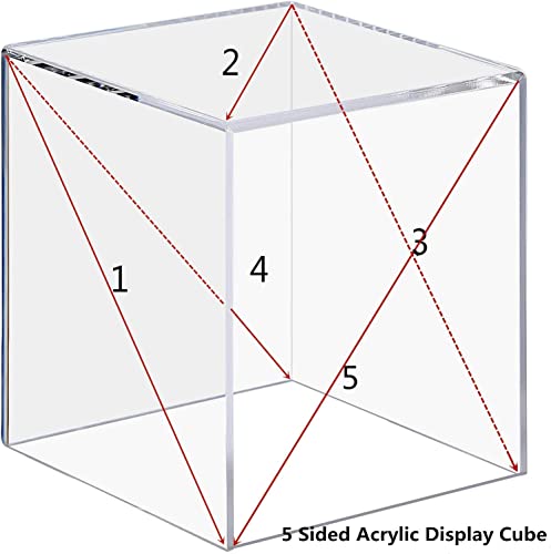 Clisela 3pcs Acrylic Cube Display Stands Box Risers with Hollow Bottoms, Food Risers for Buffet Table, Decorative Display Stand Shelf for Dessert Collectibles Jewelry Figures Show - Clear 3" 4" 5" - size: (3,4,5)"- Clear
