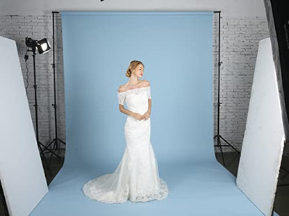 Seamless Photo Photography Backdrop Paper, Photo Background Paper Roll (Sky Blue, 107”x39') - color: Sky blue, size: 107”x39'