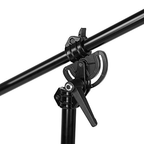 Max 13.2ft/400cm Two Way Adjustable Photo Studio Light Stand with 6.2ft/190cm Boom Arm and Sandbag, Aluminum Alloy Rotable Tripod for Studio Outdoor Photography Portrait Video
