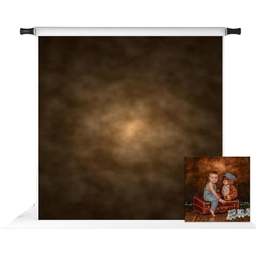 Kate 10x10ft Abstract Backdrops for Photographers Brown Painted Background Portrait Photography Props - color: Brown, size: 10x10ft