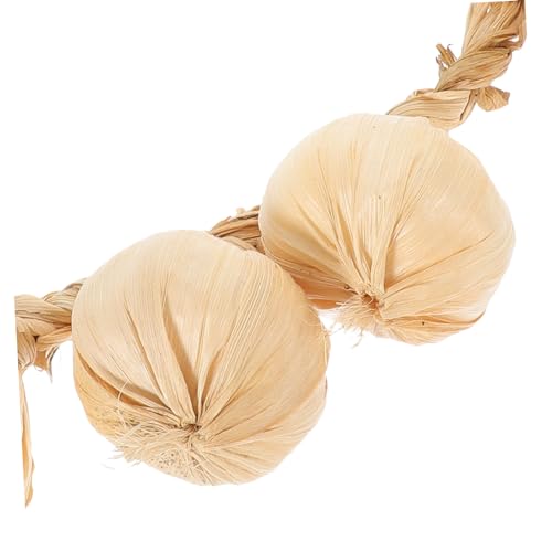 SHOWERORO Lifelike Artificial Garlic Hanging String Realistic Mini Vegetable Decor for Kitchen Home and Photography Props for Rustic Farmhouse Style