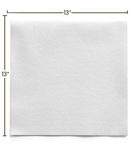 BloominGoods Linen-Feel Lunch Napkins - Disposable Cloth-Like Paper Napkins - Soft And Absorbant Luncheon Napkins For Kitchen, Parties, Weddings, Dinners or Events (Pack of 200)