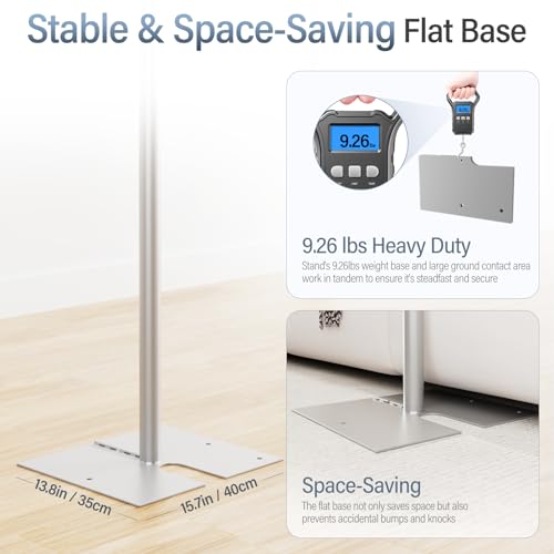 EMART Heavy Duty Backdrop Stand, 10x12Ft Adjustable Pipe and Drape kit with 9.26 LBS Steel Flat Base, Sturdy Metal Diy Photo Background Frame for Parties, Events, Wedding, Photography - Silver - color: Silver, size: 10x12FT