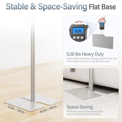 EMART Heavy Duty Backdrop Stand, 10x10Ft Adjustable Pipe and Drape kit with 9.26 LBS Steel Flat Base, Sturdy Metal Diy Photo Background Frame for Parties, Events, Wedding, Photography - Silver - color: Silver, size: 10x10FT