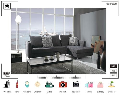 Trykid 15x10ft Modern Grey Sectional Backdrop Ocean View Coffee Table Tea Set Photography Background Contemporary Home Styling Tapestry Party Decoration Photo Studio Prop Fabric - size: 15x10ft