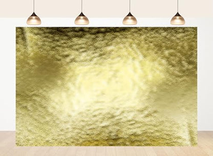 10x7ft Fabric Textured Golden Foil Background Backdrop Shimmering Metallic Surface Photography Background Luxe Glamour Charm Party Decor Home Tapestry Photo Props - size: 10X7ft