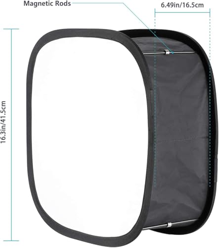 NEEWER 2 Pack LED Light Panel Softbox for 660 480 Video Light,Outer 16.3"x6.5" Inner 9.8"x8.7" Foldable Light Diffuser for Photo Studio Video Shooting - style: 2 Pack