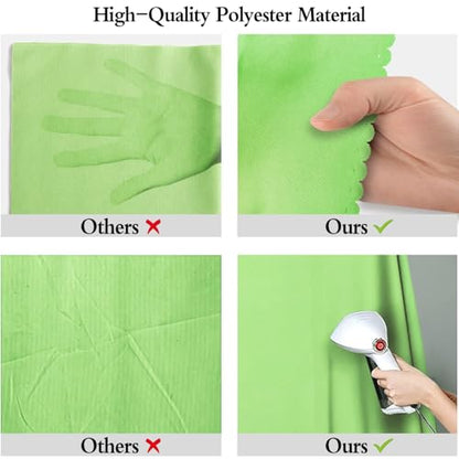 Large Screen Backdrop 10x10FT Light Green Background Cloth Photo Studio Shooting Props - color: Light Green, size: 10X10ft
