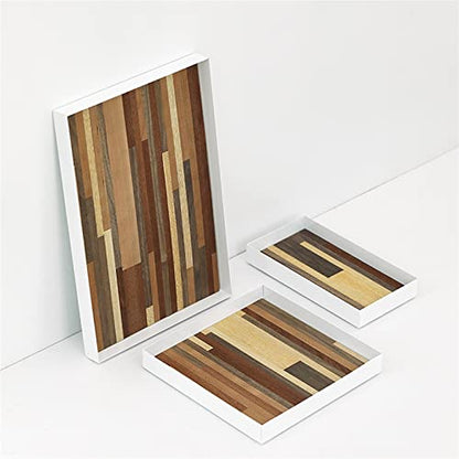 Serving Trays Storage Tray Porch Key Photo Props Handmade Grain Stitching(Small) - color: Small