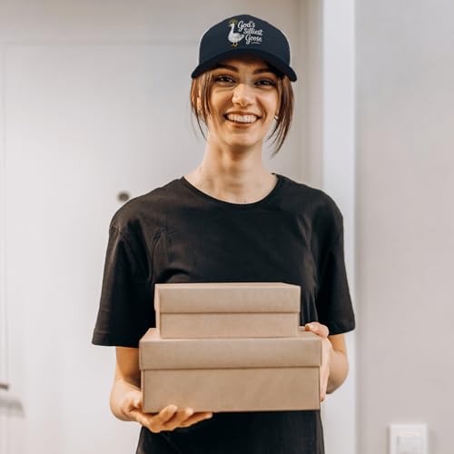 INVULNERABLE Funny Trucker Hat Embroidered Hat Baseball Cap Hats Men Funny Hats Women - color: Goose