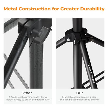 K&F CONCEPT Light Stand for Photography, 9.1ft/2.8M Portable Extendable Photo Video Tripod Stand, Heavy Duty Light Stand Lighting Tripod with 1/4" Screw for Strobe Light/Webcams/Cameras/Softbox - size: 2.8M