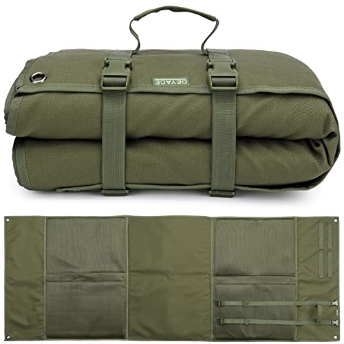 DEYACE Shooting Mats Prone Padded, Extra Large Portable Roll Up Shooting Padded Mat for Range Shooting and Hunting - color: Green Camo