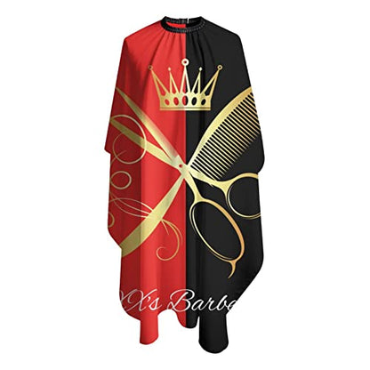 Custom Waterproof Barber Cape Personalized Text Barber Shop Salon Cape for Men Customized Hair Cutting Cape - color: Barber2